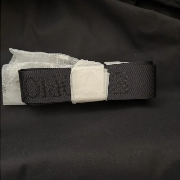 ARMANI LEATHER TOTE BAG WITH SHOULDER STRAP AND ALL-OVER LOGO PRINT - Picture 4 of 6